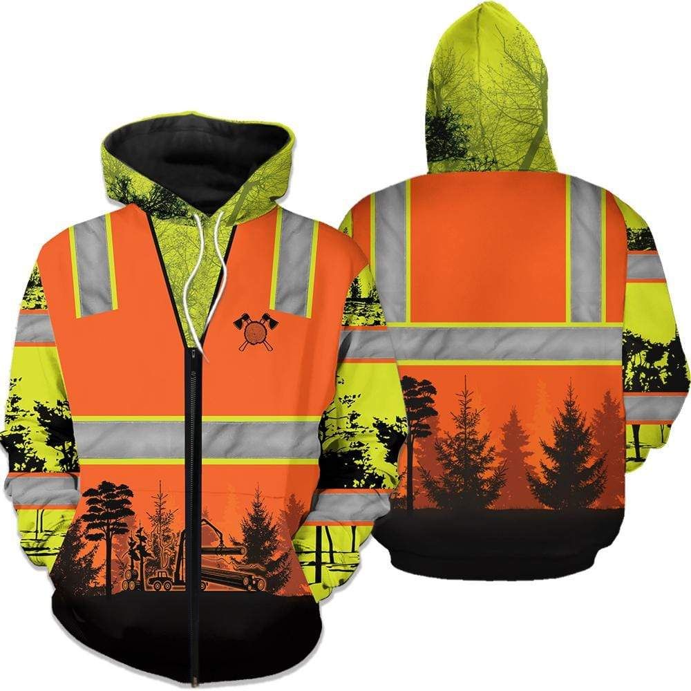 Logger Safety Hoodie 3D All Over Print