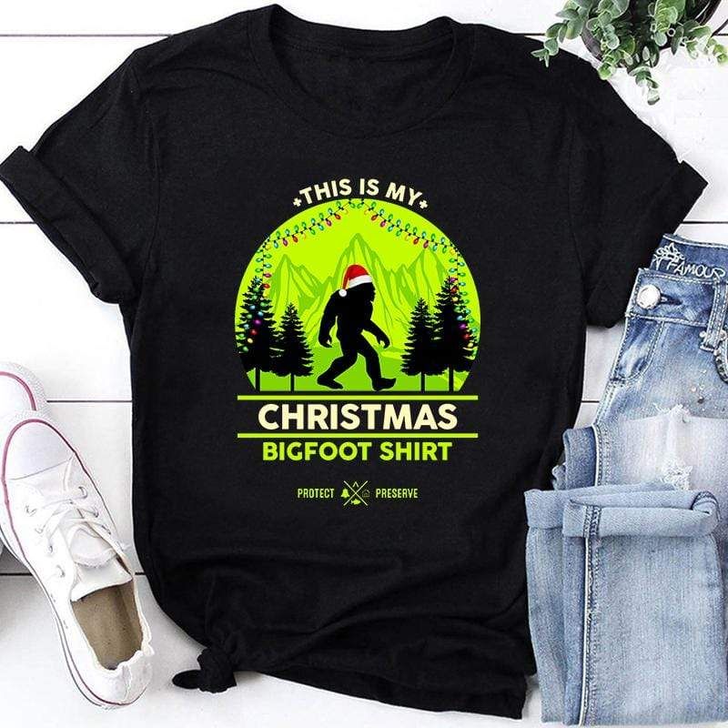 This Is My Bigfoot Christmas T-Shirt
