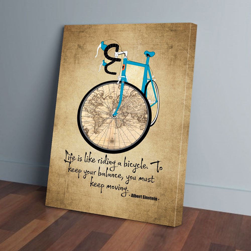 Life Is Like Riding A Bicycle Canvas Print PAN