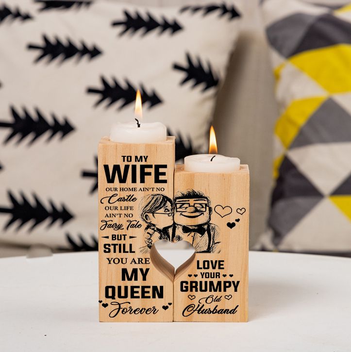 Valentine Day Gifts For Her Candle Holder Still You Are My Queen Forever PAN