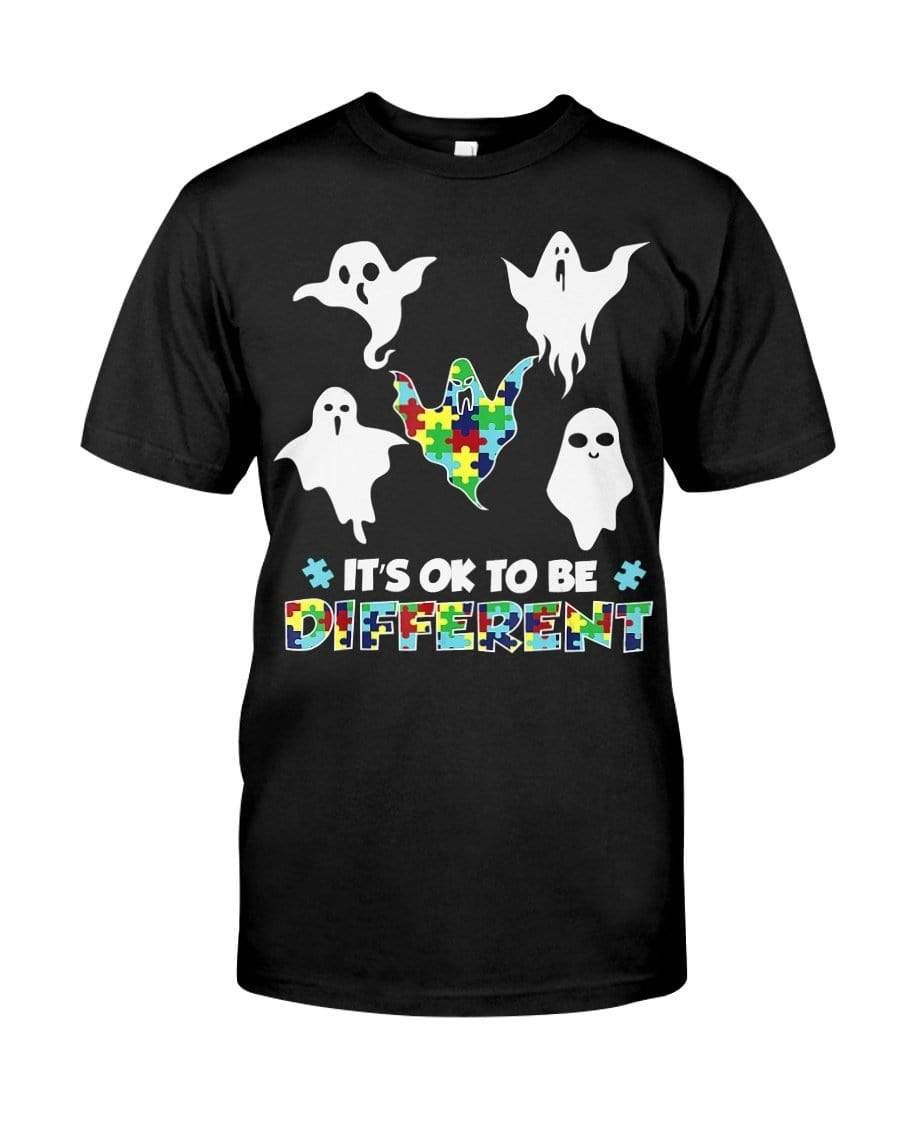 Autism Boo Ghost Ghoul It'S Ok To Be Different Classic T-Shirt