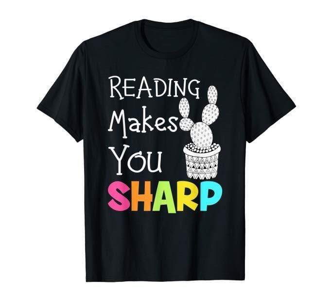 Reading Make You Sharp Cactus T-Shirt