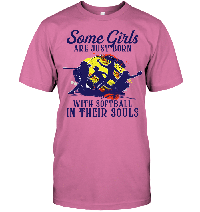 Some Girls Are Just Born With Softball In Their Soul T-Shirt