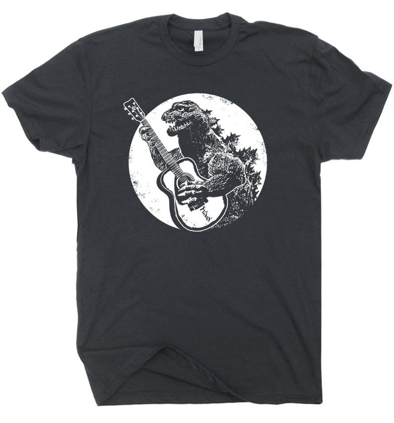 Godzilla With Guitar Shirt