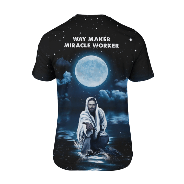 Jesus Way Maker Miracle Worker Shirt 3D All Over Print