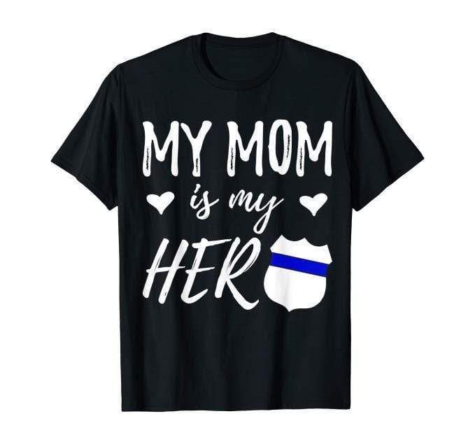 My Mom Is My Hero Retro Back The Blue T-Shirt