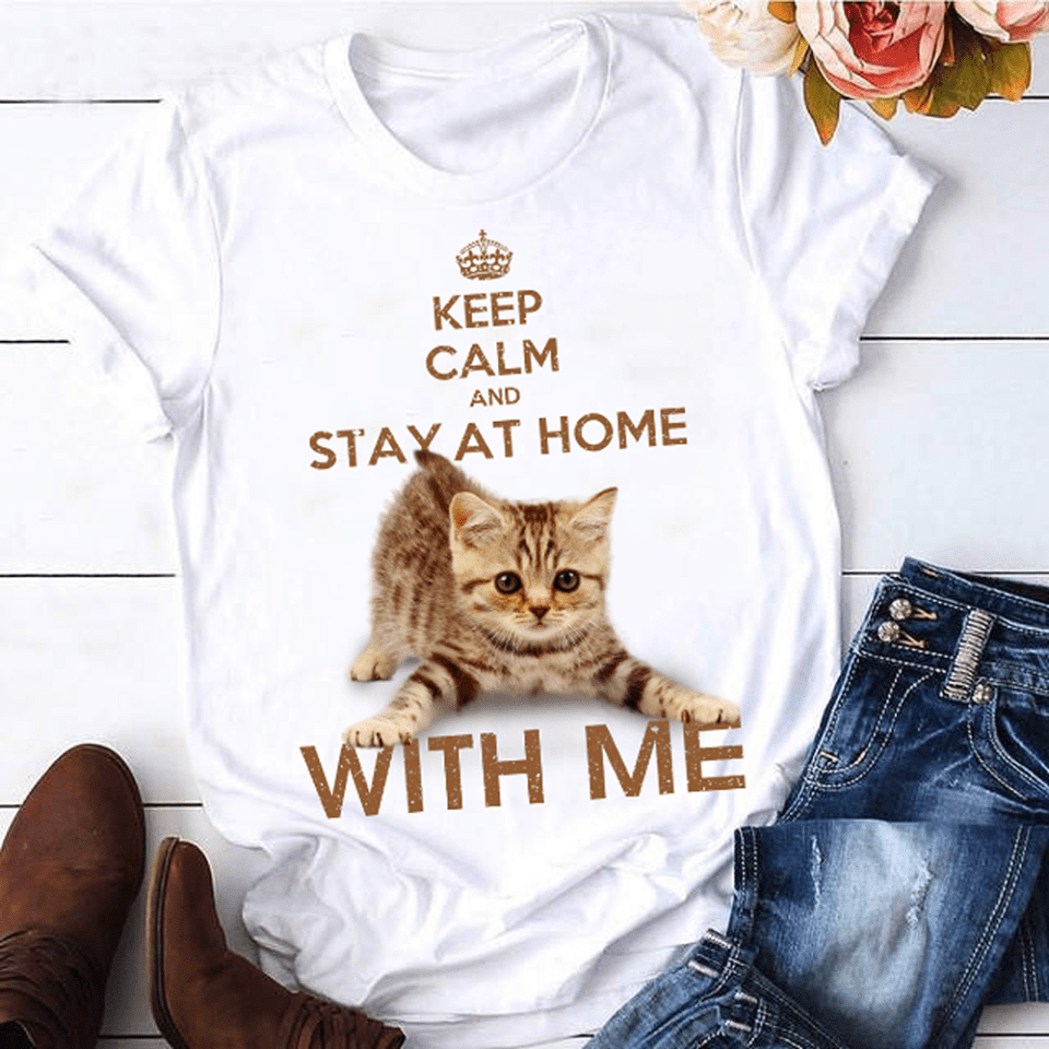 Keep Camp And Stay With Me Cat Shirt