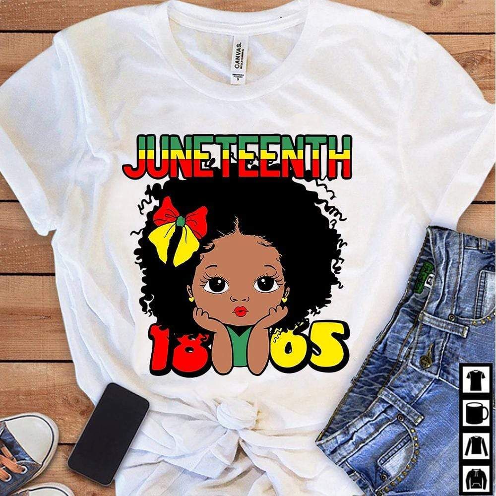 Juneteenth 1865 Black Girl Shirt PAN2TS0125