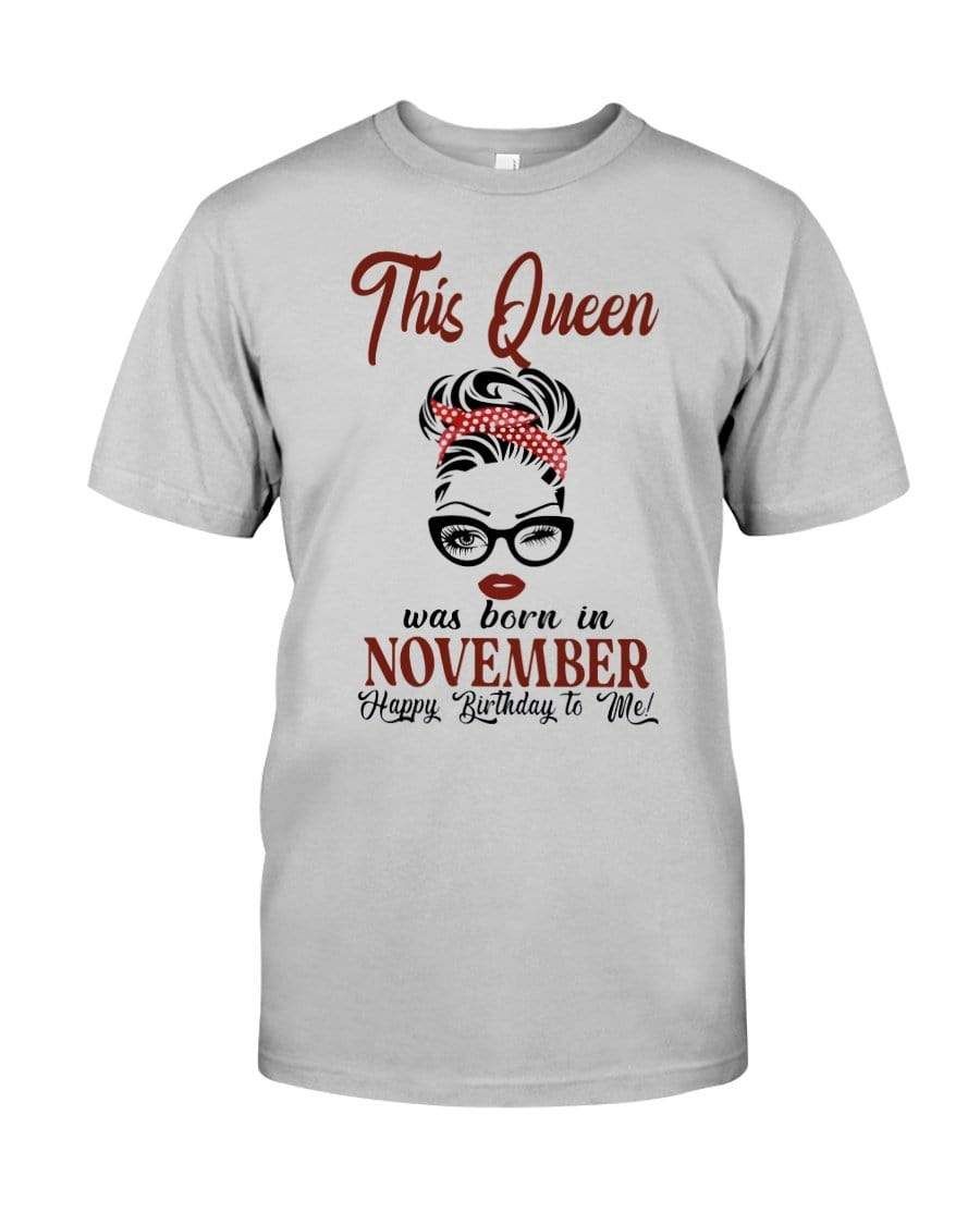 Personalized This Queen Was Born In November T-Shirt Custom Month