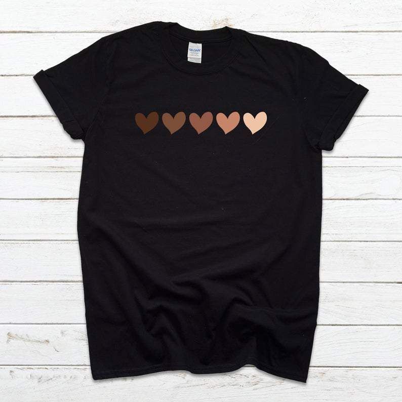 Hearts Black Lives Matter T-Shirt