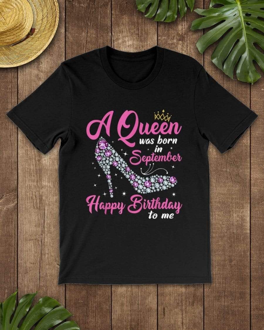 Personalized Happy Birthday Queen Was Born In Custom Month T-Shirt
