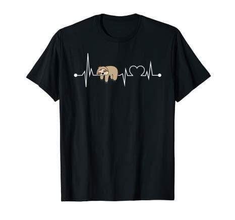 Sloth Heartbeat Funny Sleeping Animal T-Shirt