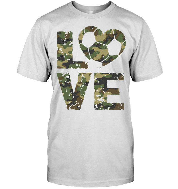 Camo Love Soccer T-Shirt