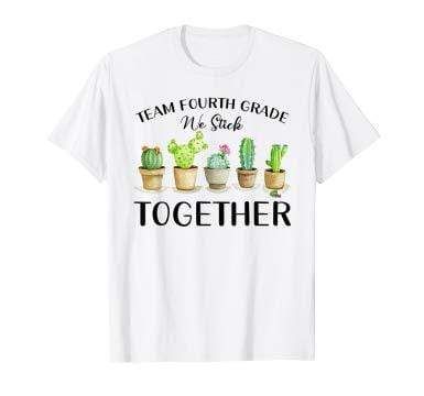 We Stick Together Back To School Cactus T-Shirt