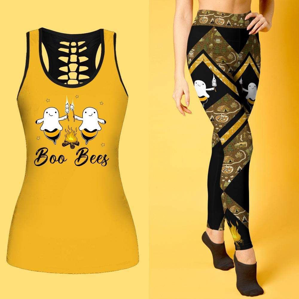 Boo Bees Campfire Camping Combo Leggings And Hollow Tank Top