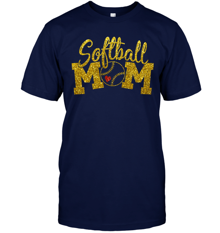 Softball Mom Bling T-Shirt