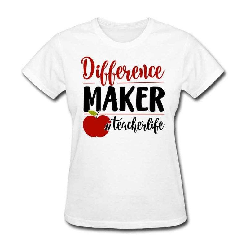 Difference Maker Teacher Life Back To School T-Shirt