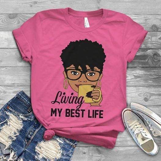 Black Girl Living My Bestfriend Shirt