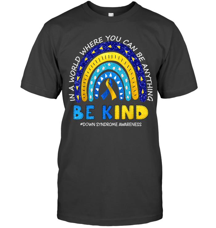 In October We Wear Blue And Yellow Down Syndrome Awareness T Shirt