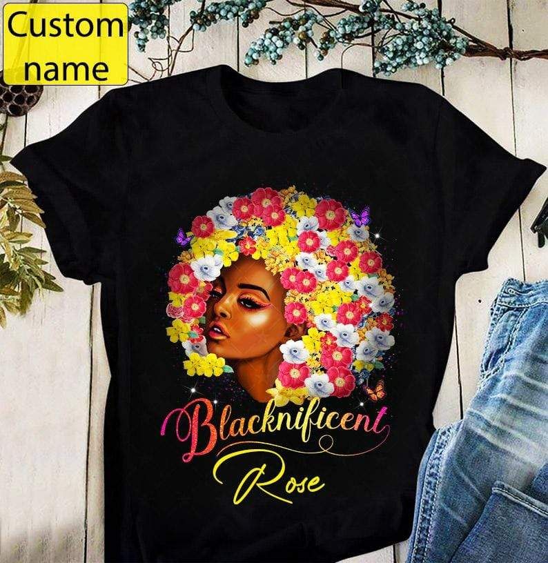 Personalized Blacknificent Custom Name Shirt