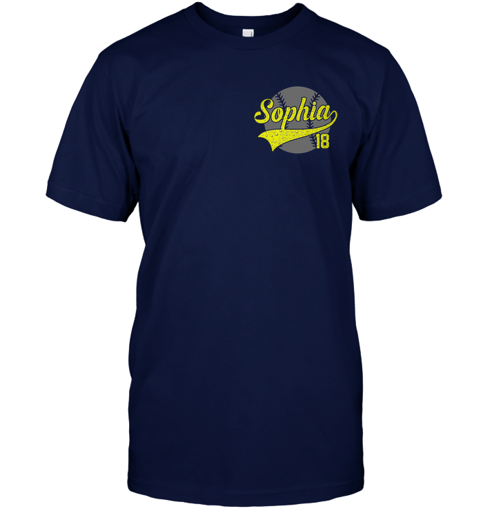 Personalized Softball Tortoise Customized Softball T-Shirt