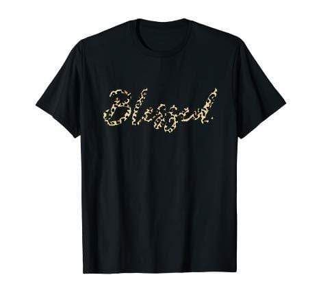 Blessed Cheetah Leopard Christian T-Shirt