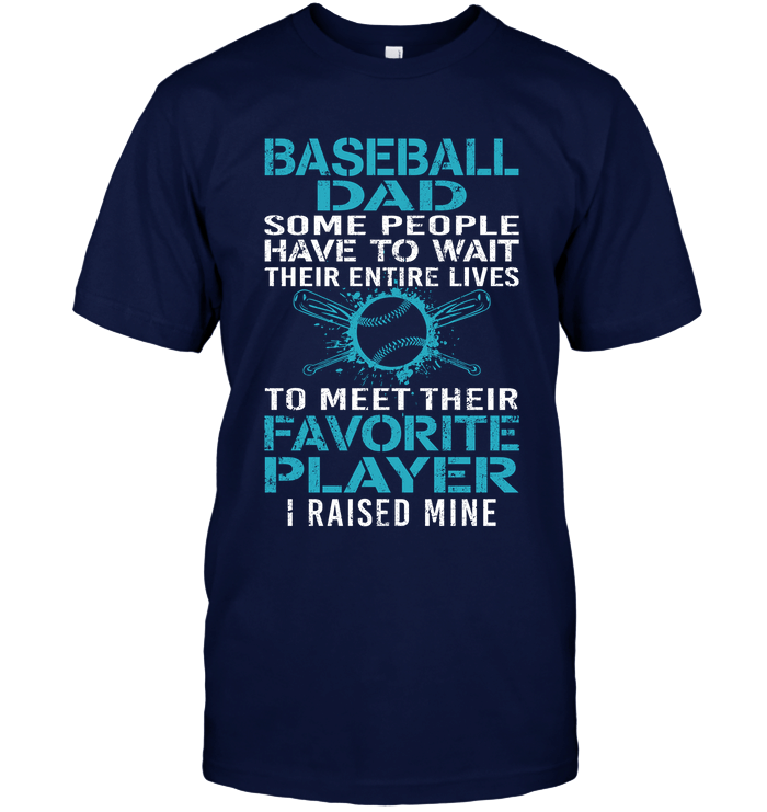 Gifts For Dad  Baseball Dad Favorite Player T Shirt Design