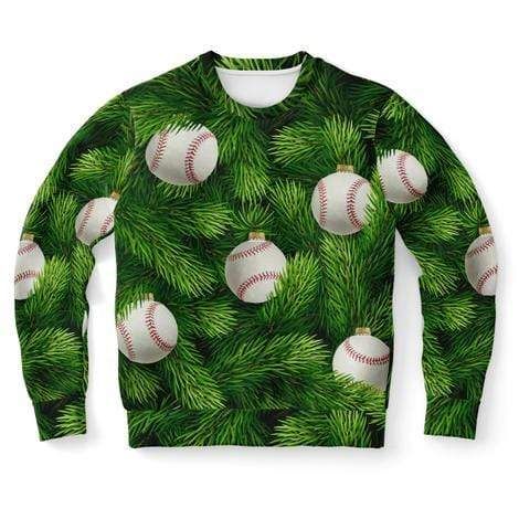 Baseball Green Christmas Sweater