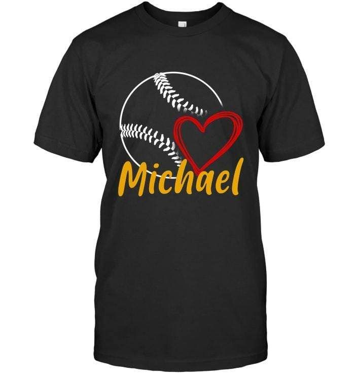 Pesonalized Custom Name Baseball Love T-Shirt