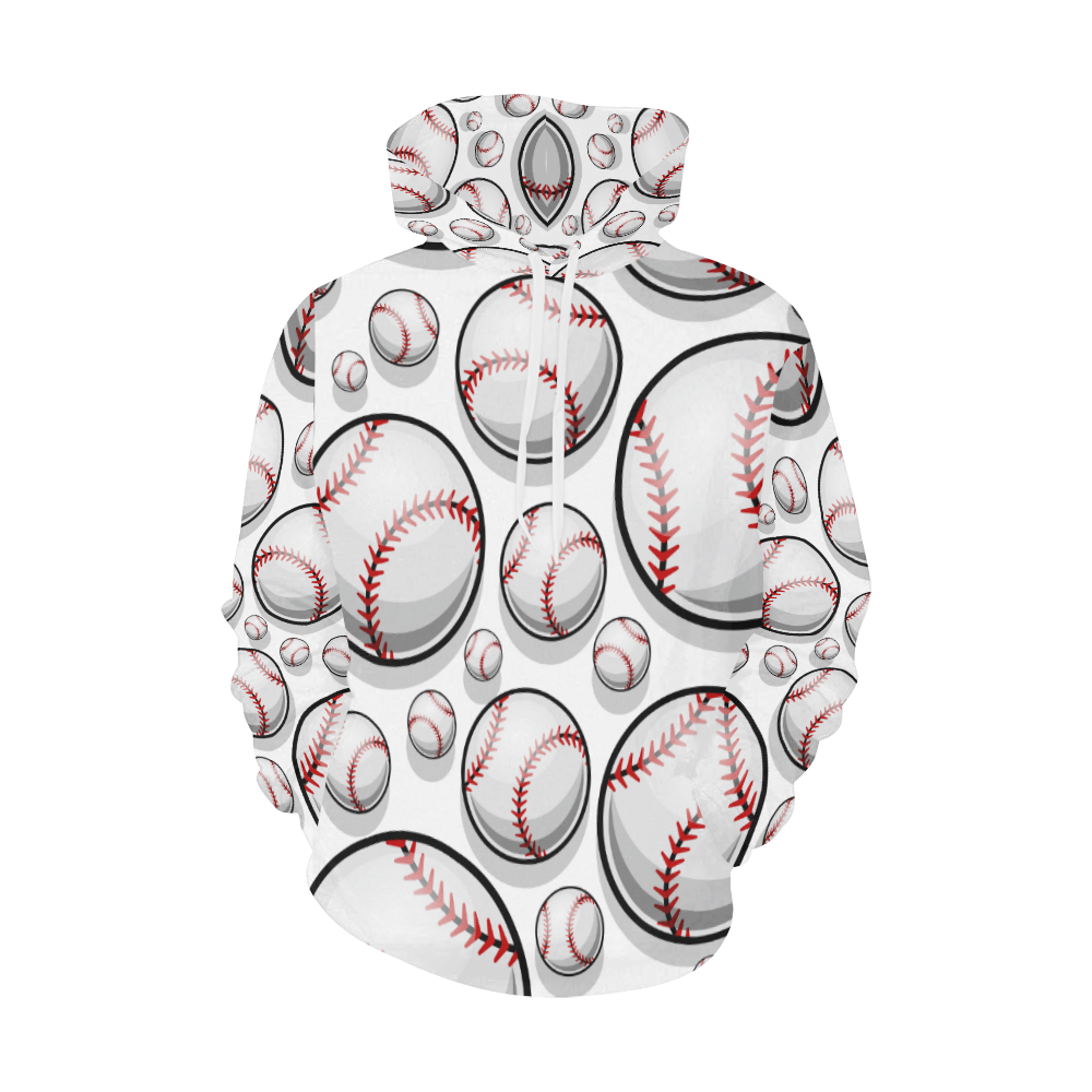 Hoodie 3D All Over Print Baseball Seamless Pattern