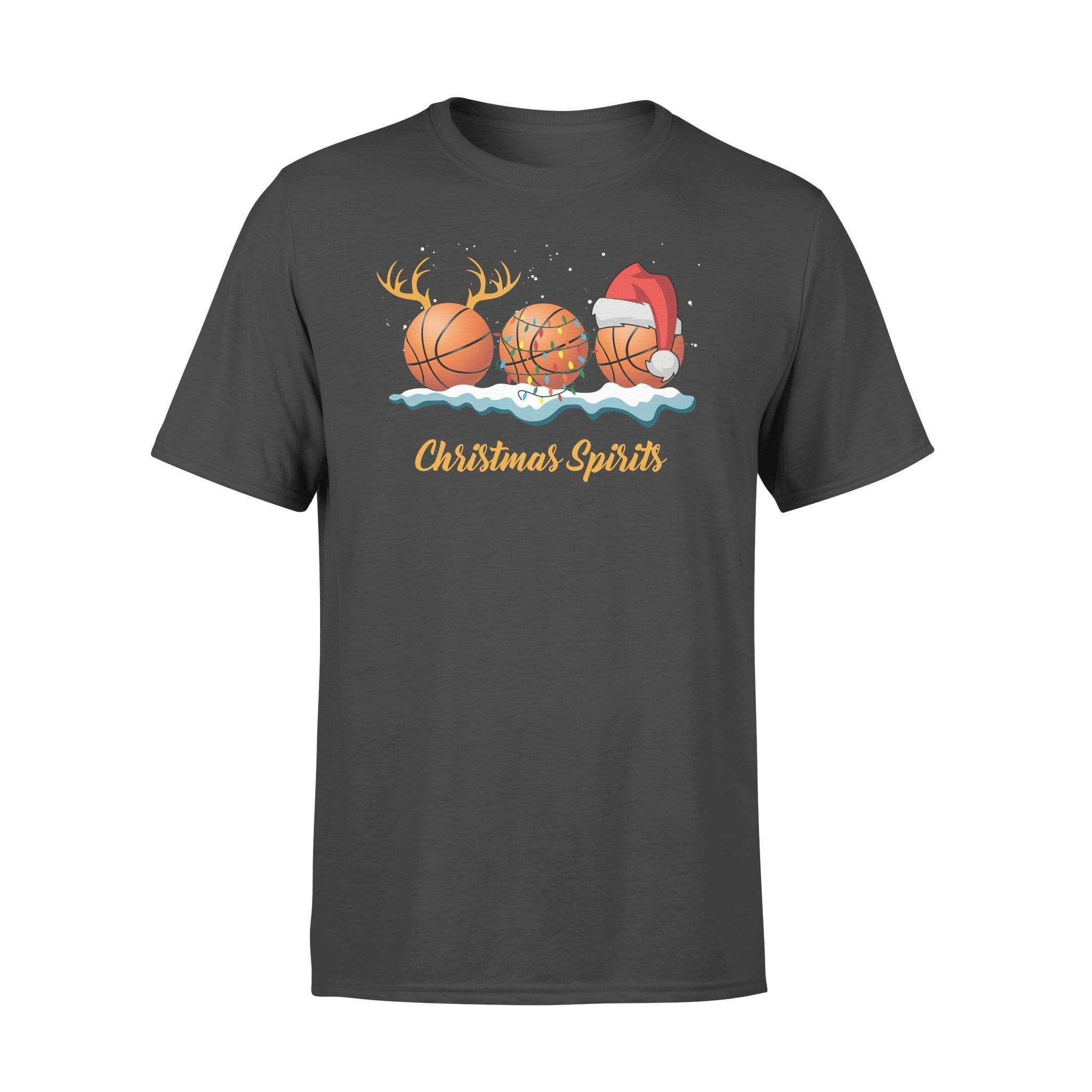 T-Shirt Basketball Christmas Spirits
