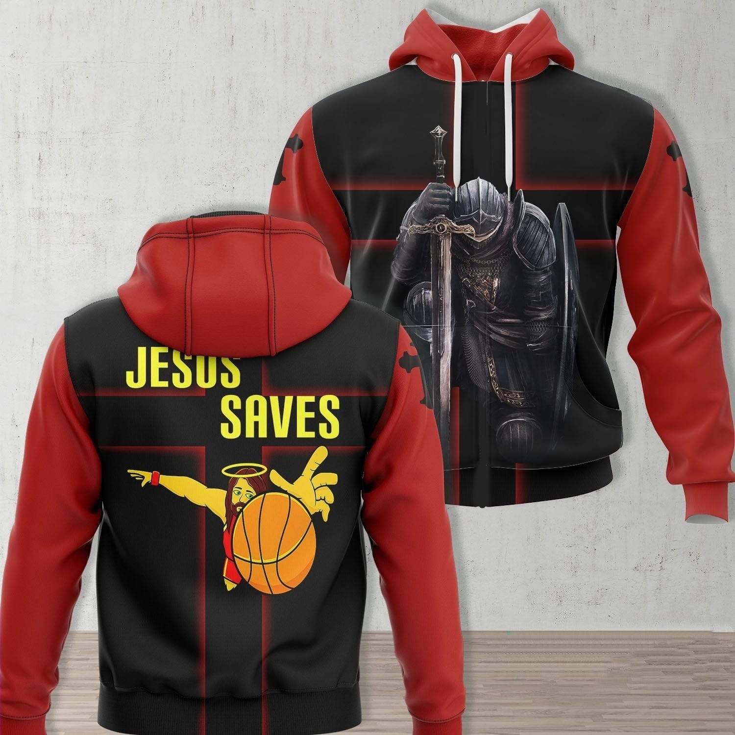Jesus Saves For Basketball Hoodie 3D All Over Print