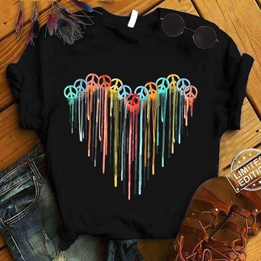 Peace Heart Color T-Shirt