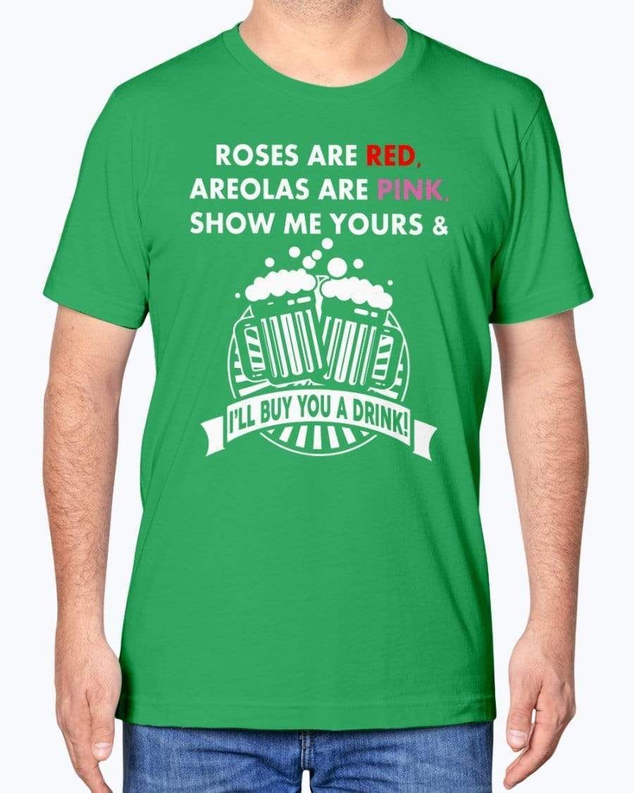 Funny St. Patrick'S Day Rose Are Red Areolas Are Pink Shirts