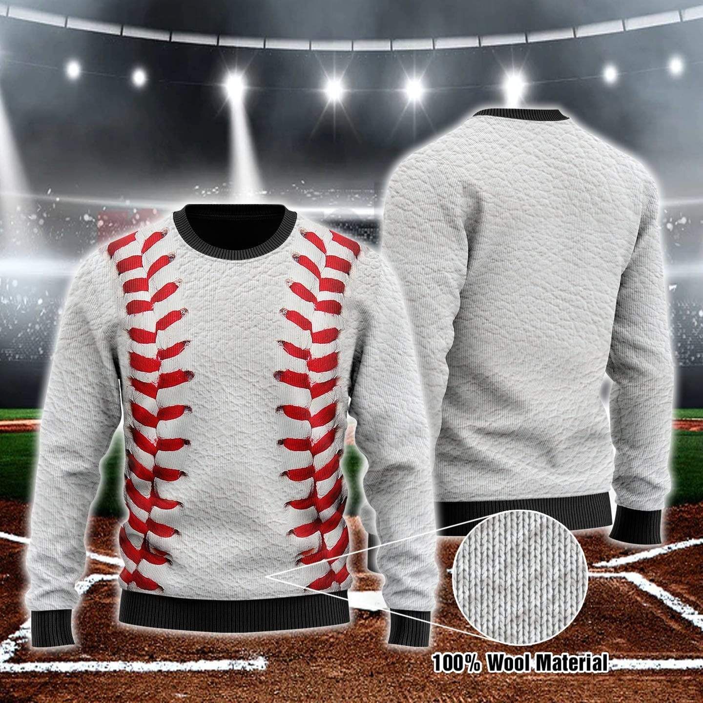 Baseball Pattern Sweater