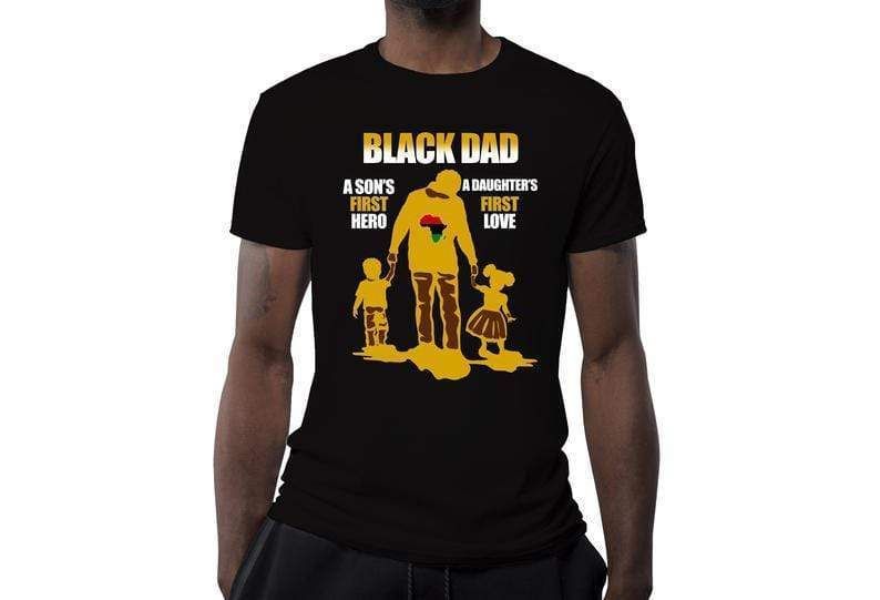 Gifts For Dad  Black Dad T-Shirt