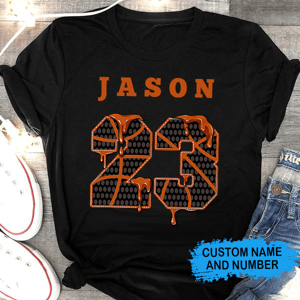 Personalized Coolest Basketball Custom Name And Number T-Shirt