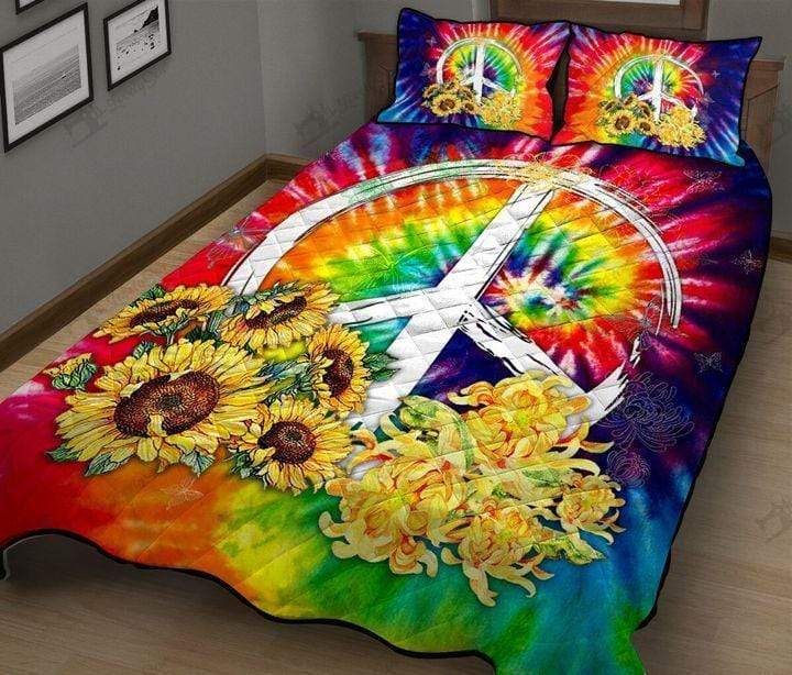 Sunflower Hippie Quilt Set