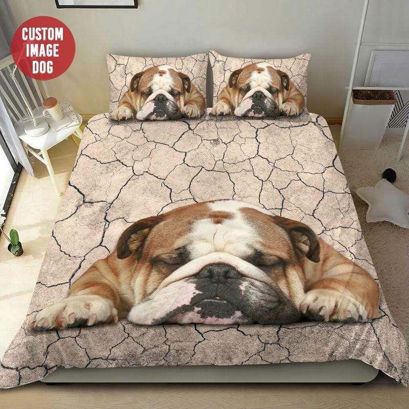 Personalized Pet Dog Lover Custom Duvet Cover Bedding Set With Your Pet Photo