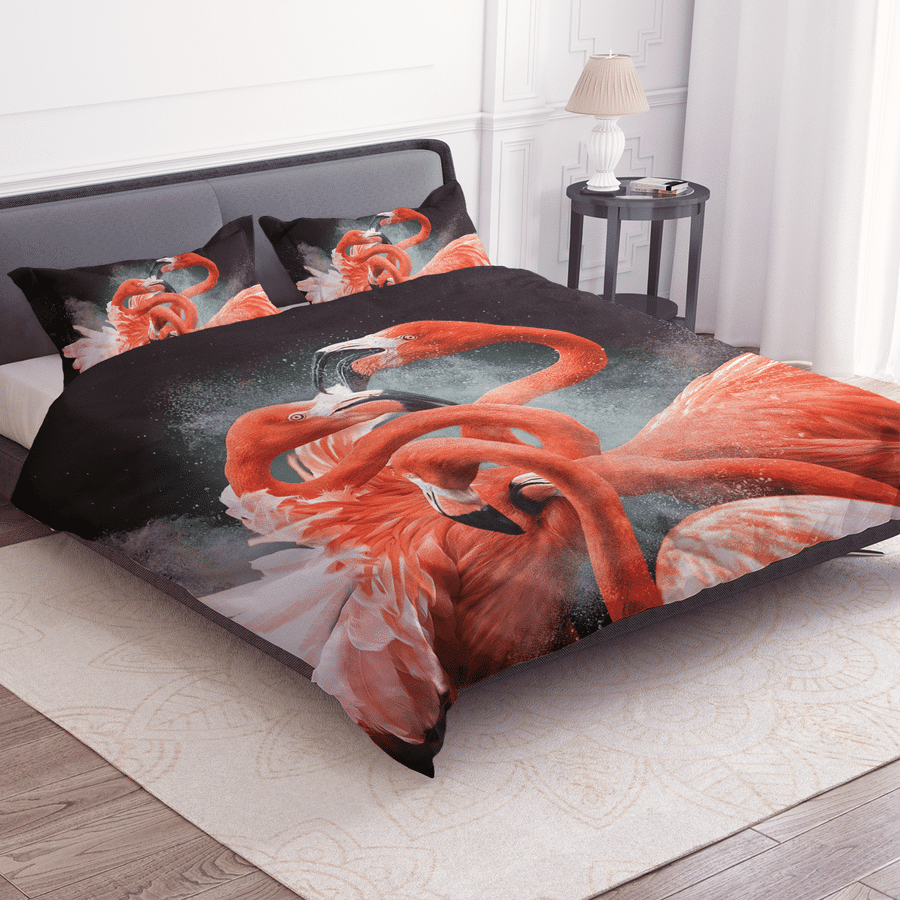 Beautiful Flamingo Duvet Cover Bedding Set