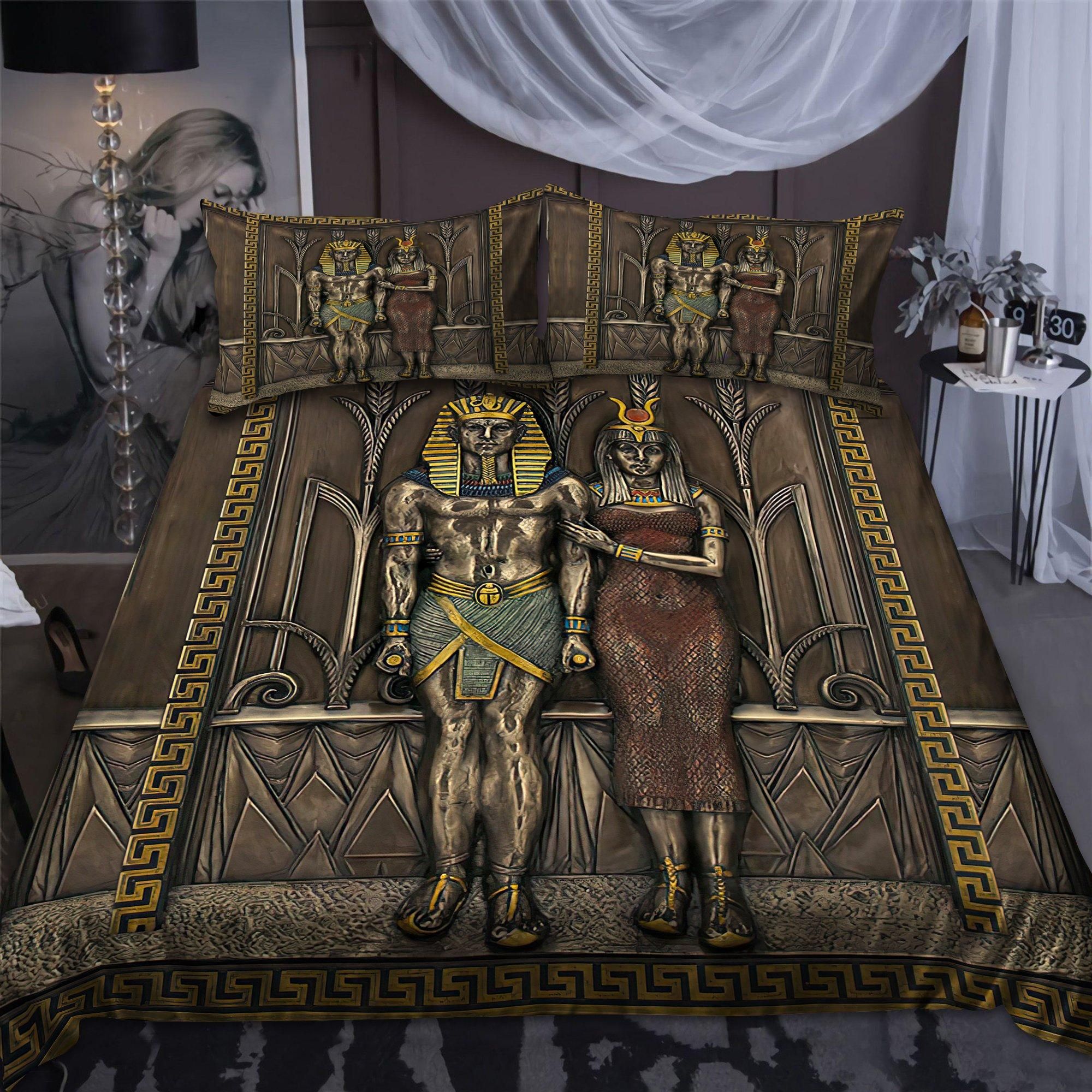 Ancient Egyptian Pharao Bedding Comforter Set Duvet Cover Bedding Set