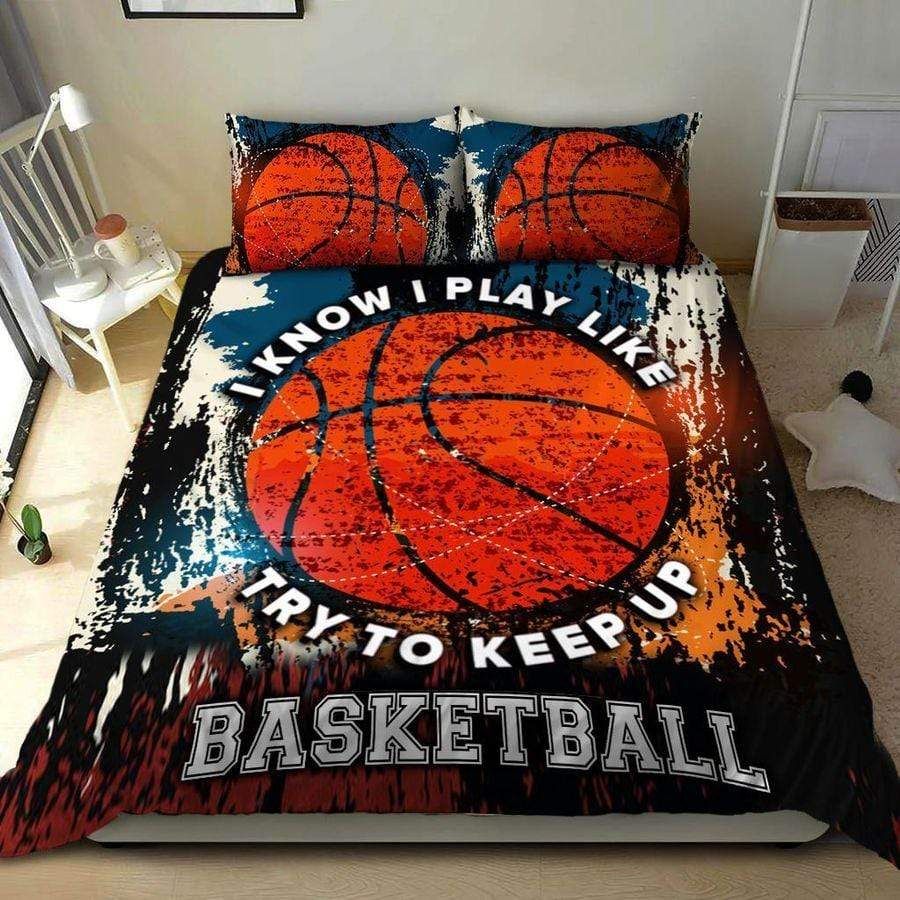 Basketball Try To Keep Up Duvet Cover Bedding Set