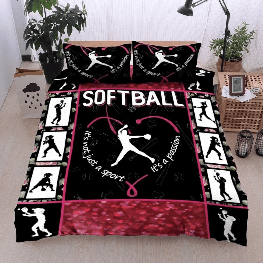 Softball Passion Duvet Cover Bedding Set