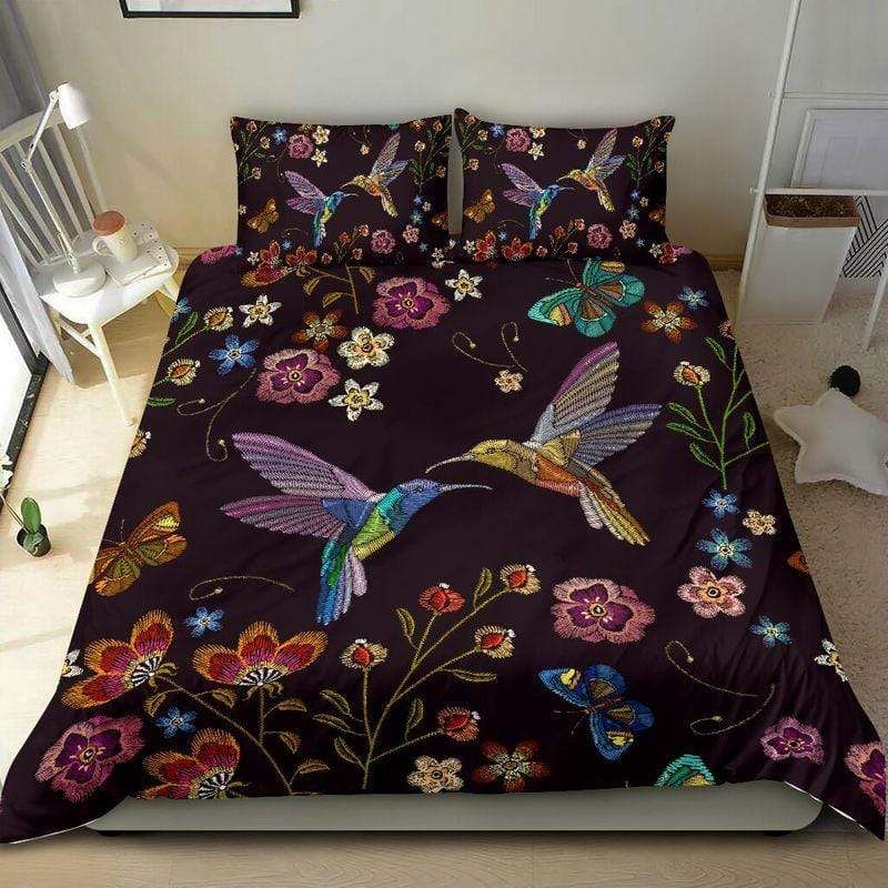 Hummingbird Love And Peace Garden Duvet Cover Bedding Set