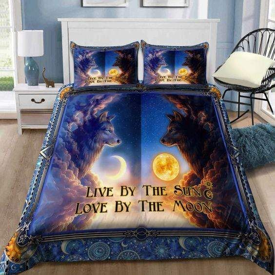 Wolf Sun And Moon Duvet Cover Bedding Set