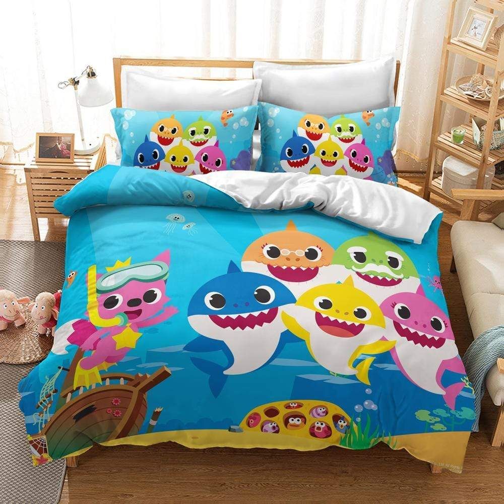 Baby Shark Funny Kid'S Room Cover Bedding Set PANBED0009