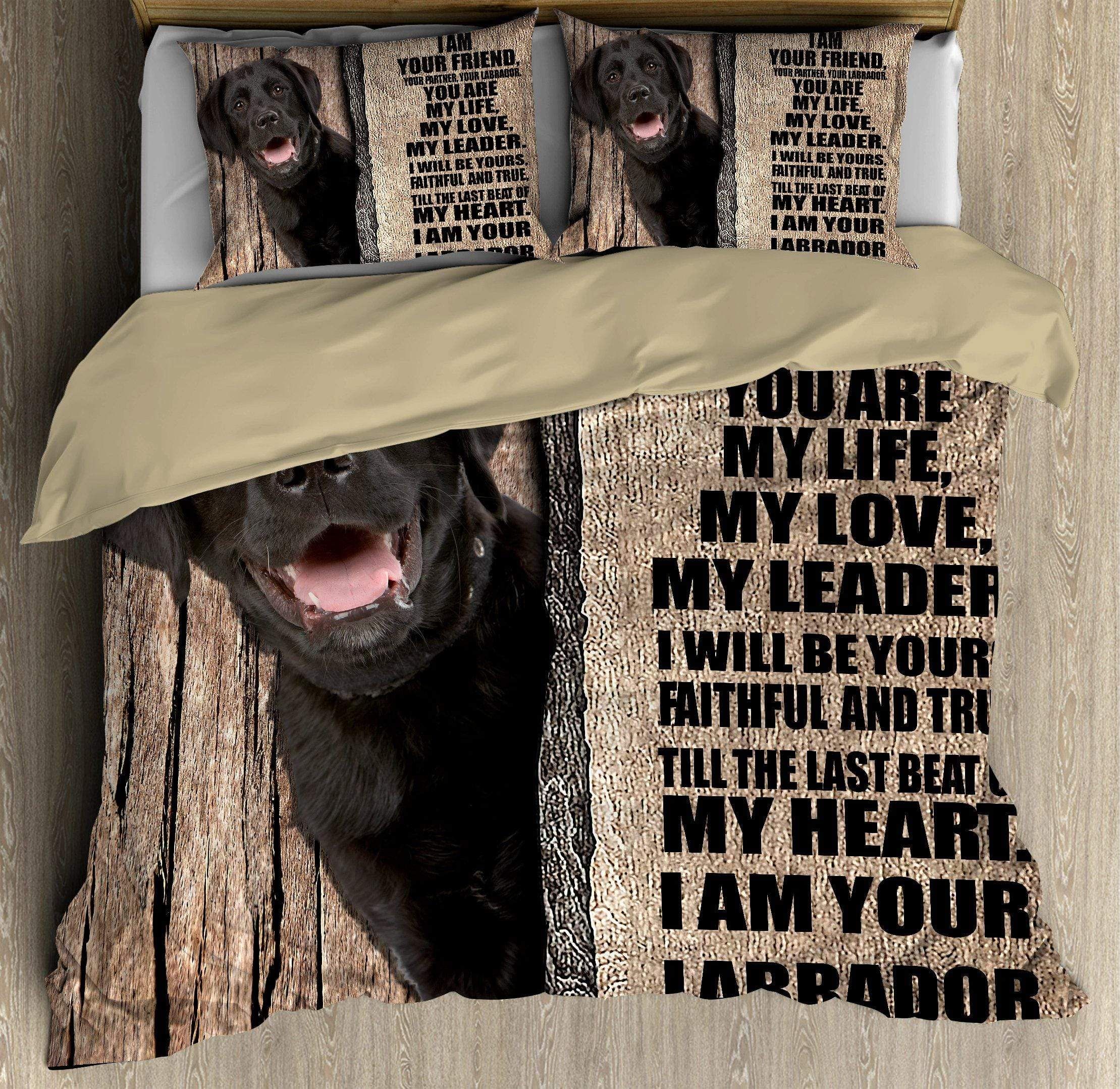 Pet Dog Labrador Your Friend Duvet Cover Bedding Set