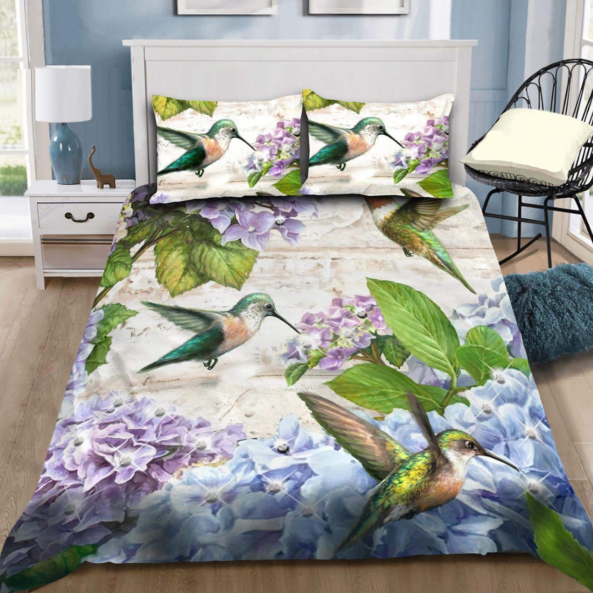 Beautiful Hummingbird Bedding Duvet Cover Bedding Set