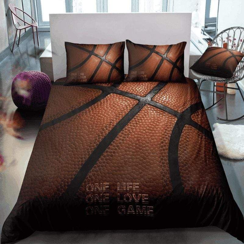 Basketball One Life One Love One Game Duvet Cover Bedding Set