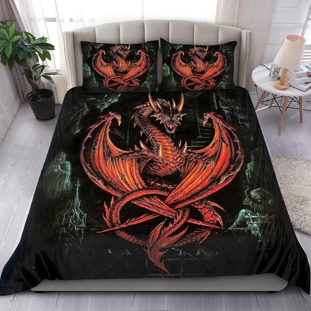 Gothic Dragon Duvet Cover Bedding Set